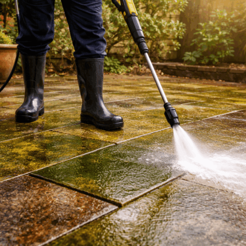 pressure-washing